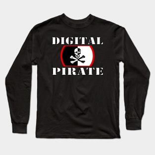 Digitsl Pirates Keyboard Warriors Long Sleeve T-Shirt